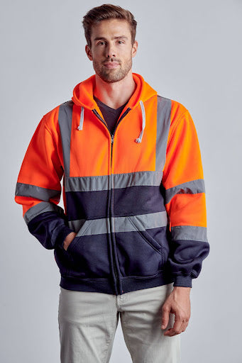 Class 3 Hi-Vis Full Zipper Hoodie