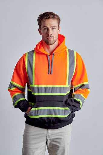 Class 3 Hi-Vis Pull Over Hoodies