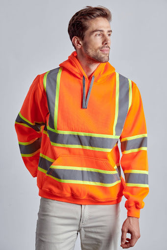 Class 3 Hi-Vis Pull Over Hoodies