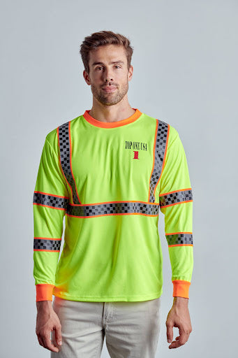 Class 3 Hi-Vis Long Sleeve T-Shirts