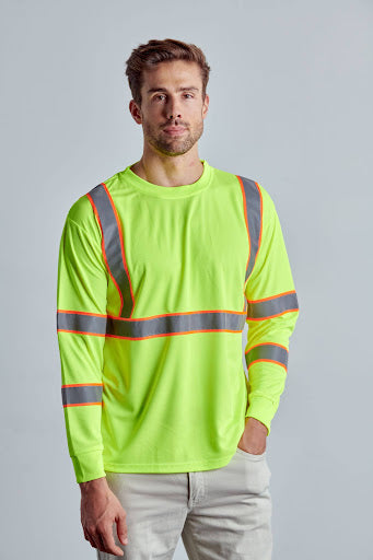 [Open-Pack] Class 3 Hi-Vis Long Sleeve T-Shirts