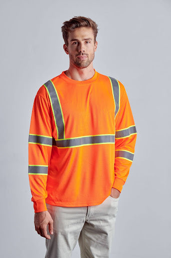 Class 3 Hi-Vis Long Sleeve T-Shirts