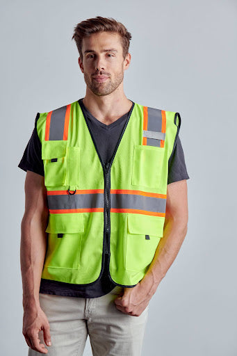 [Open-Pack] Class 3 Hi-Vis Multi-Pocket Vest