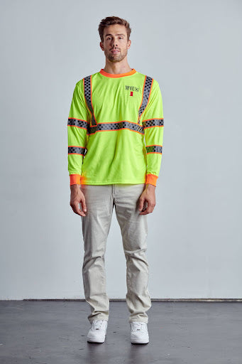 [Open-Pack] Class 3 Hi-Vis Long Sleeve T-Shirts