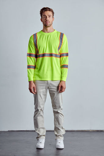 Class 3 Hi-Vis Long Sleeve T-Shirts