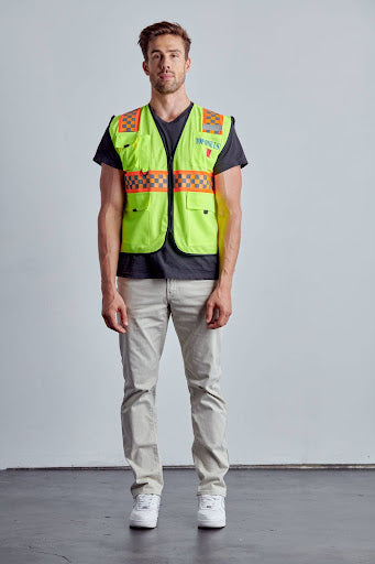 [Open-Pack] Class 3 Hi-Vis Multi Pocket Printed Vest