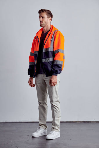 Class 3 Hi-Vis Full Zipper Hoodie