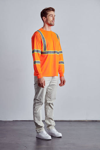 Class 3 Hi-Vis Long Sleeve T-Shirts