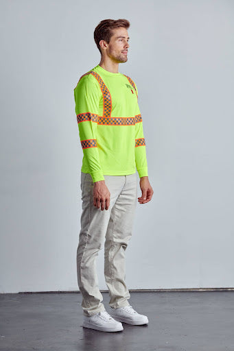 Class 3 Hi-Vis Long Sleeve T-Shirts