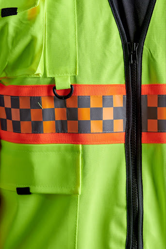 [Open-Pack] Class 3 Hi-Vis Multi Pocket Printed Vest