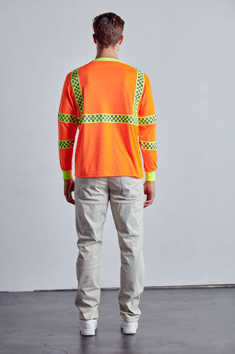 Class 3 Hi-Vis Long Sleeve T-Shirts