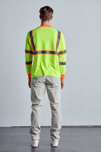 Class 3 Hi-Vis Long Sleeve T-Shirts