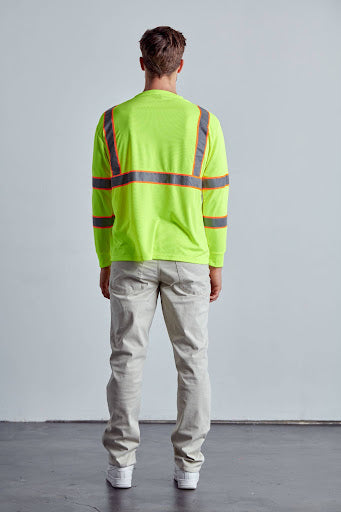 Class 3 Hi-Vis Long Sleeve T-Shirts